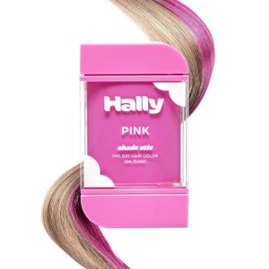 Hally Hair Temporary Hair Color, Shade Stix (Pink) - Hair Makeup Accessories for Kids, Teens & Adults - 12 ml Washable Hair Chalk & Dye for Festivals, Sporting Events & Parties