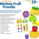 Learning Resources Big Feelings Nesting Fruit Friends - Fine Motor Toys, Social Emotional Skills Regulation Tools for Kids, Gifts for Boys and Girls, Classroom Must Haves, Occupational Games