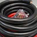 40FT 0 Gauge Wire Copper Clad Aluminum,1/0 Battery Cable,20pcs Lugs Terminal Connectors with 3:1Heat Shrink Tube for Amp,Inverter,Winch,Reducer,Starter,Solar Power,DC Wiring