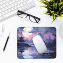 2 x Mouse Pad-Purple Beautiful Clouds Square Mousepad Washable Cloth with Non-Slip Rubber Base,Stitched Edge,Mouse Pads for Desk Computers Laptop Mouse- Home Office Decor Desk Accessories-10x8 inch