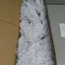 5 ft. Unlit Slim Pencil Artificial Christmas Tree with Metal Stand White