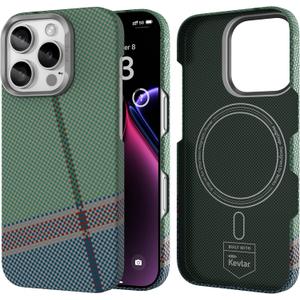 BENKS for iPhone 16 Pro Max Case Compatible with Magsafe, [PassionGreen ArmorAir] Built with Dupont Kevlar 600D Aramid, Ultra Slim & Lightweight iPhone 16 Pro Max Minimalist Case Multicolor