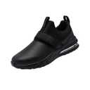 LARNMERN Non Slip Work Shoes for Men Kitchen Chef Slip Resistant Shoe Waterproof Food Service Restaurant Slip on Sneakers Walking and Casual Air Cushion Working Footwear Black, 9