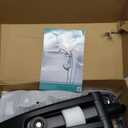 Rain Shower Head with Handheld High Pressure rainfall Shower Heads with Handheld Spray Combo Adjustable one-piece stand daul shower head Built-in Magnetic Docking and Power Jets (Black)