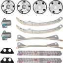 14 PCS Engine Timing Chain Kit w/Gear & Tensioner, Compatible with Kia Sedona Sorento Stinger, Hyundai Genesis Azera Palisade 2012-2022 3.3L 3.8L # 24321-3L100 24370-3CGA0 24350-3CGA
