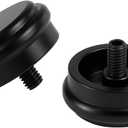 Finials for Curtain Rods 1 Inch or 7/8 Inch, Drapery Rod Ends 1 Pack, Black Replacement End Caps Only with M6 Standard Screws