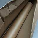 PerkHomy Brown Kraft Paper Roll 36" x 1,440" (120') for Craft Bulletin Board Paper Art Table Covering Crafting Gift Wrapping Bouquet Packing Parcel 70GSM 50LB (Brown, 36" x 120')