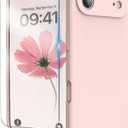 for iPhone Air Case, Liquid Silicone Cover with Camera Protection Anti-Scratch Soft Microfiber Lining Shockproof Protective Phone Case for iPhone Air 6.5", Chalk Pink