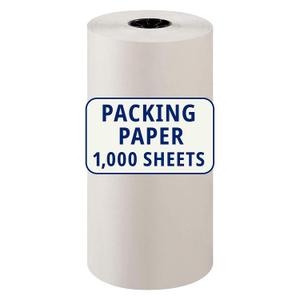 BOX USA Packing Paper Roll 1440'L x 18"W - 1,000 Sheets 17 Long Equivalent - Large White Newsprint for Shipping, Packaging, Storage and Moving Supplies
