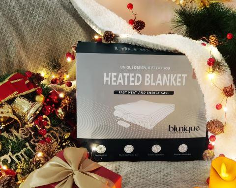 Heated Blanket 50''x60''-Soft and Comfortable Electric Throw,5 Heat Settings and 3H Auto Shut-Off Heating Blanket ETL&FCC Certification Machine Washable