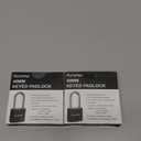 Puroma 4 Pack Keyed Padlock with 6 Keys Alike, 1.8 Inch Locker Lock 40mm Heavy-Duty Locks for Gate Fence Hasp Cabinet Toolbox School Gym Locker (Black)