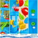 BELLOCHIDDO Kids Sand Water Table for Toddlers - 4-Tier Splash Sand Table Water Toy for Toddlers Kids Boys Girls, 36PCS Activity Sensory Table Summer Beach Outside Toys for Toddlers Age 3-5 5-8