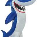 One Casa Inflatable Costume Full Body Shark Air Blow up Funny Party Halloween Costume for  Adults 63 Inches