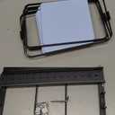 LAMU Pots and Pans Organizer for under Cabinet, 6-Tier Heavy Duty Pan Pot Organizers inside Cabinet Adjustable 14 to 24.57", Pot Rack Kitchen Cabinet Organization and Storage Holds up to 12" Cookware (Negro)