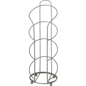 Zenna Home Toilet Paper Holder, Reserve Stand, Up to 4 Rolls of Toilet Tissue Storage, in Satin Nickel