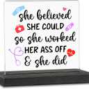 Thank You Gifts for Nurses, Nurse Appreciation Gifts for Women, Nursing School Gifts, Nurses Week Gifts, Nursing Graduation Gifts for Her, Women, Acrylic Plaques Decor