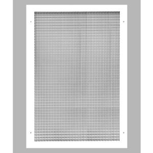 16" x 24" or 24" x 16" Cube Core Eggcrate Return Air Grille - Aluminum Rust Proof - HVAC Vent Duct Cover - White [Outer Dimensions: 17.75 x 25.75]