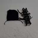 YBEKI All-Terrain Bike Pedals with Toe Clips & Adjustable Straps Dual-Purpose Resin/Alloy Bicycle Pedals 9/16" Spindle - Indoor/Outdoor Use for Exercise/Spin/Road Bikes MTB (black)