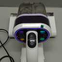 Mattress Vacuum Cleaner, Ultrasonic Bed Vacuum Cleaner with 18Kpa Strong Suction, 150F Heat & 253.7nm UV-C Light, Intelligent Dual Cup, One-Click Dust Removal for Bed, Sofa, Pet Hair, White