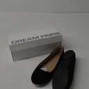 DREAM PAIRS Women's Sole-Simple Wide Width Flats, Ballerina Walking Flats, Comfortable Slip on Shoes (8, Black/Nubuck)