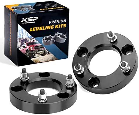 KSP 1.5" F150 Leveling Kits, 1.5in Front Strut Spacers Compatible with F-150 2004-2026 Expedition 2003-2018 Lincoln Mark LT 2005-2008, 1-1/2inch Suspension Level Kit (Package of 2pcs Black)