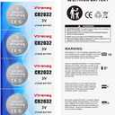 CR2032 Battery, 3V Button Coin Lithium Battery,Suitable for Watches, Calculators, Electronic Toys - Long-Lasting (10 Count)