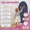 Arch Magnetic Wall Decal - 40" x 18" Matte Finish Chalkboard Sticker for Wall - Magnetic Board for Playroom, Home Classroom(Navy Blue)