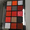 UCANBE 2pcs Halloween Eyeshadow Palette Makeup Set, Black Red Colors Shimmer Matte Metallic Smokey Dark Eye Shadow Pallet with Soft Brush Kit, Goth Eye Make Up for Costume Joker Clown Vampire