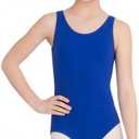 Capezio girls High-neck Tank Leotard (Medium, Royal)
