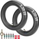 RUTU (2-Pack)3.50-10 Replacement Butyl Rubber Inner Tube with TR87 Angled Valve Stem for Electric Scooters Tricycles XR50 XR50R XR70 CRF50 CT70 EZ90