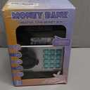 Refasy Piggy Bank Cash Coin Can ATM Bank Electronic Coin Money Bank for Kids Age 3-12, Money Savings Box Mini ATM Coin Bank Toys Gifts for 3 4 5 6 7 8 9 10 11 12 Year Old Boys Girls (Black)