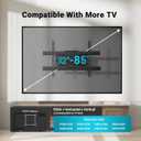 BONTEC Full Motion TV Wall Mount for 37-85 Inch TVs, Hold up to 132lbs, Max VESA 600x400mm, Swivel Tilt Dual Arms, Adjustable Viewing Angle, Fits 16" Wood Studs, Easy Assembly