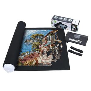 Becko US Puzzle Mat Roll Up with Drawstring Storage Bag, Felt Rollup Mat for Easy Transport & Storage, Portable Puzzle Board Puzzles Saver Keeper for Jigsaw Puzzles Up to 1500 Pieces