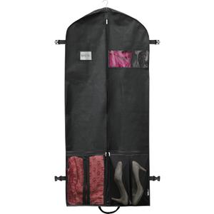 Simple Houseware 60-Inch Travel Garment Bag with Pockets, Heavy Duty 300D Polyester for Suits, Dresses, Coats, Tuxedos