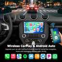 [2G+64G] Car Radio for Ford Mustang 2015-2020 (Adapts to 3 Buttons Only), Volxcereo 9 inch Android Touchscreen Stereo with Carplay/Android Auto, GPS, WiFi, Bluetooth, SWC, EQ, FM/RDS