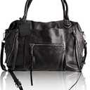 Women's Large Tote Bag City Tote Bag Purse with Zipper Women Vegan Leather Hobo Handbags with Adjustable Strap