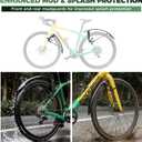 ROCKBROS Adjustable Bike Fender Set Fits 700c/26-27.5", One Size