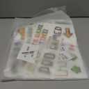 Glow in The Dark Colorful Clouds Wall Stickers, Holographic Rainbow Cloud Wall Stickers for Kids Bedroom, Colorful Glitter Vinyl Clouds Decals, Living Room Nursery Playroom Room Home Decor (Luminescent-056wsxx-green)