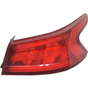 Replacement Passenger Side Outer Tail Light Assembly w/o Logo Inside Lamp - CRSHL09971