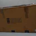 DesignOvation Bosc Framed Natural Linen Fabric Pinboard, 27.5x43.5, White