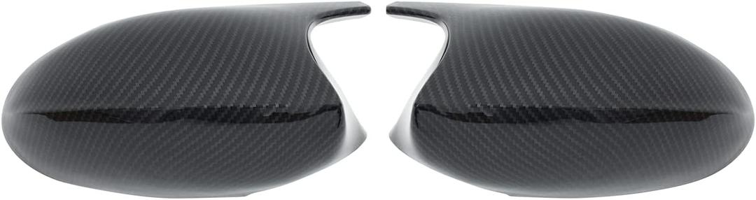 NewYall Pair of Carbon Fiber ABS Rear View Door Side Mirror Cover Cap for BMW 3 Series E90 E91 E92 E93 PRE-LCI Models 320i 323i 328i 335i 325Ci 330Ci 328xi 328xi 2005-2009 Left and Right Side