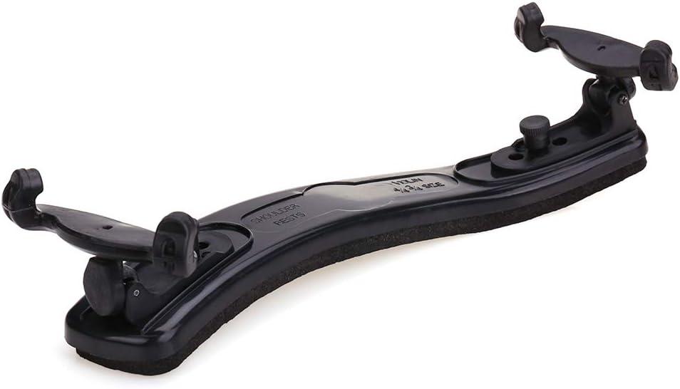 NANYI Violin Shoulder Rest for 3/4-4/4 Size, Collapsible and Height Adjustable Feet, Violin Universal Type Violin Parts Soft Easy To Use, High Strength Sponge (Black)