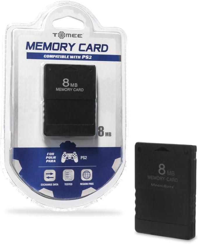 8MB Memory Card for PlayStation 2 Compatible with PS2 and PS2 Slim Reliable Game Save Storage