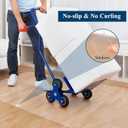 Clear Runner Rug for Hallway, 3'x6' No Slip Waterproof Kitchen Standing Floor Mat for High Traffic, Vinyl Indoor Outdoor Entryway Area Rug for Laundry, Bedroom, Living Room, Color: Clear