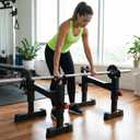 Deadlift Sling Rack, Deadlift Platform Barbell Elevation Stand with 5-Level Height Adjustment for Home Gym Weightlifting, 880 lbs Capacity