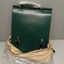 Cnoles Leather Backpack Purse For Women Fashion Ladies Vintage Bags Casual College Travel Backpacks Large bag Green (28 x 11 x 38)