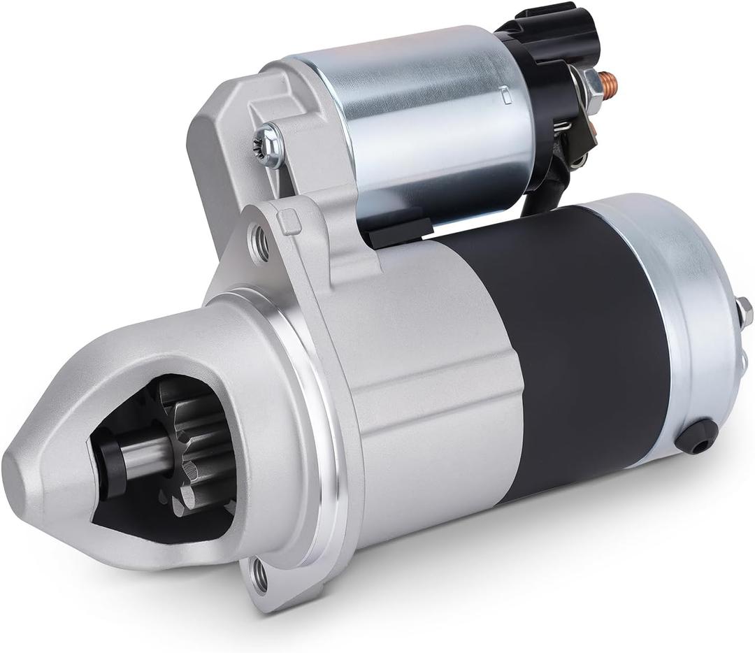 19090N Starter Motor Compatible with Hyundai Sonata 2009-2014, Santa Fe 2010-2012; Kia Sorento 2011-2014, Optima 2012-2014, 2.4L L4, Replace # 361002G100, FS14N1, SVA0019, 41012398, 41012399, 41012473