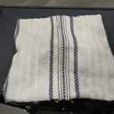 Boho Pillow Covers Set of 2-18x18 Inch Black Decorative Striped Chenille Throw Pillow Covers for Couch, Farmhouse Accent Boho Pillows for Bed Living Room, Bedroom Chair Cushion Cover - Gifts