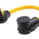 S7 220 Adapter Plug,20Inch 250V 10-30P to 6-50R Heavy Duty 30 Amp(Dryer Male) Plug to 50 Amp (Welder) Socket Adapter Cable