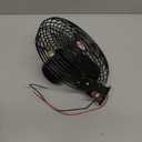 Aramox 12V RV Quiet Cooling Fan 2 Speed Switch Heavy Duty Metal Car Fan for Truck RV Car Boat Bus (8 inch)